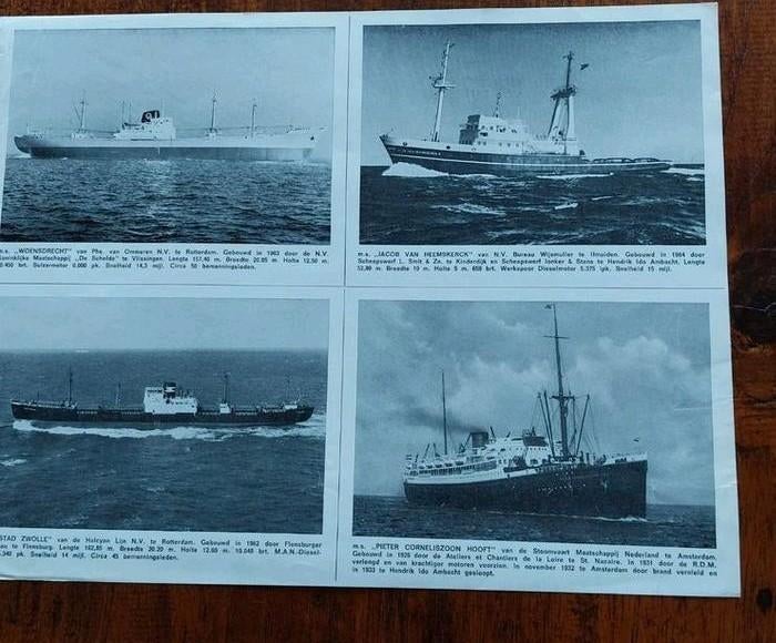 Foto's van oude koopvaardijschepen, Ophalen of Verzenden