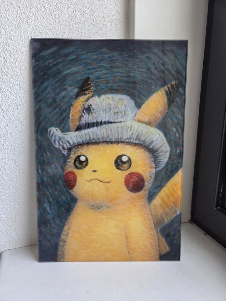 Pokemon Van Gogh acrylglas 30x20cm, Ophalen of Verzenden, Nieuw