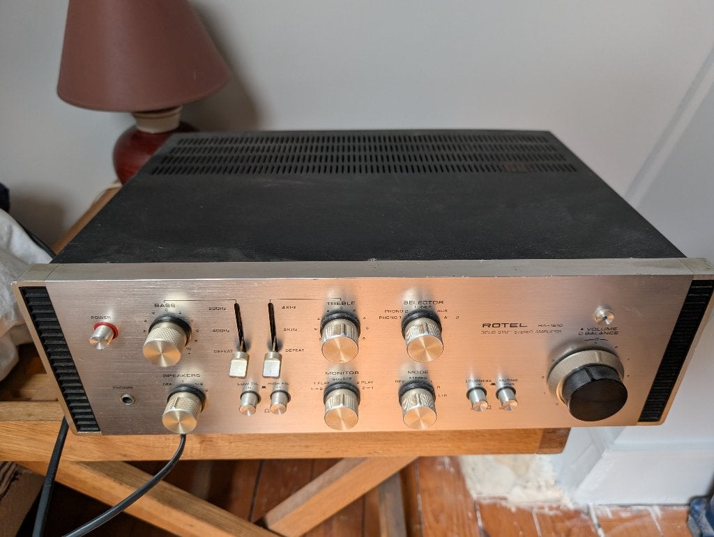 Rotel RA1210 Audio ampilfier, 60 tot 120 watt, Niet werkend, Stereo, Ophalen