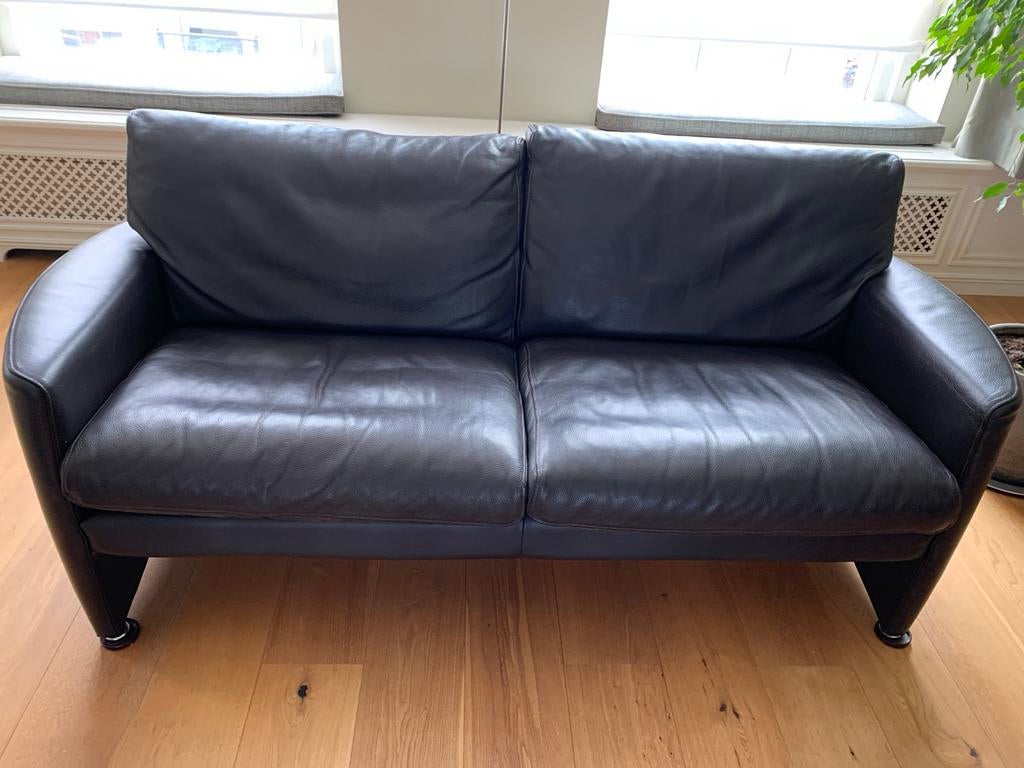 Lederen bank (2,5-zits) en stoel van Lederland, Huis en Inrichting, Banken | Bankstellen, Ophalen, Strak, Minder dan 75 cm, 150 tot 200 cm