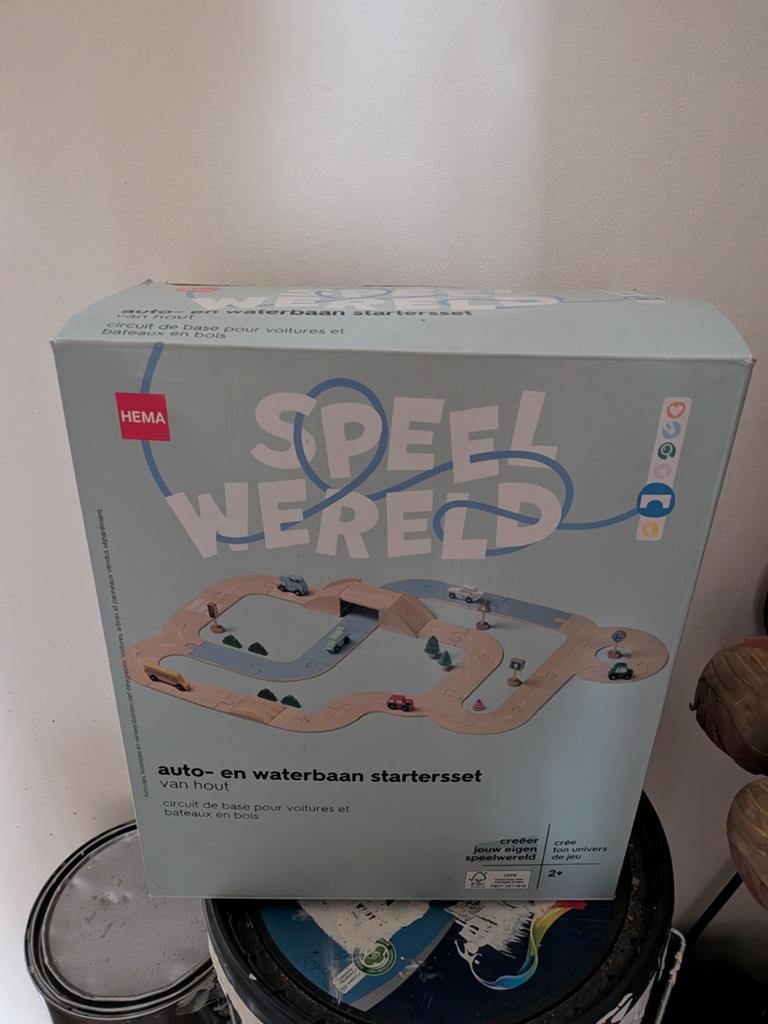 Hema houten auto- en waterbaan startersset, Ophalen of Verzenden, Zo goed als nieuw