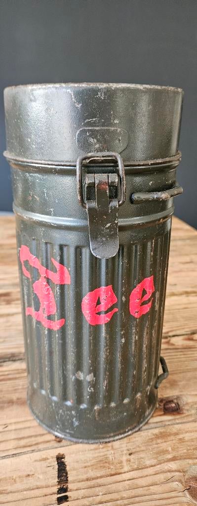 Duitse AUER gasmaskerhouder Luftschutz (1930-1945), Verzamelen, Ophalen of Verzenden