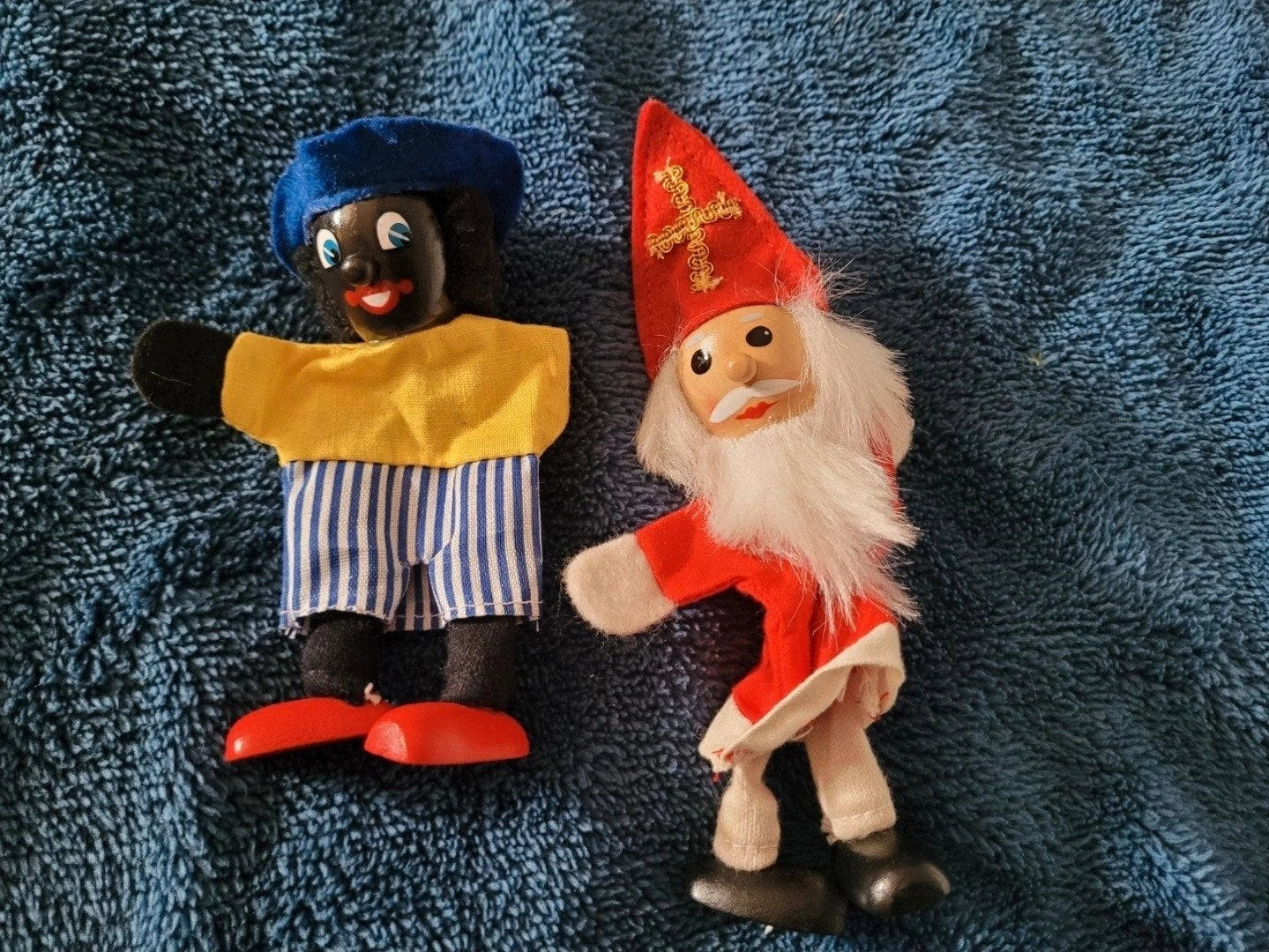Vingerpoppetjes Sinterklaas en Zwarte Piet, Ophalen of Verzenden