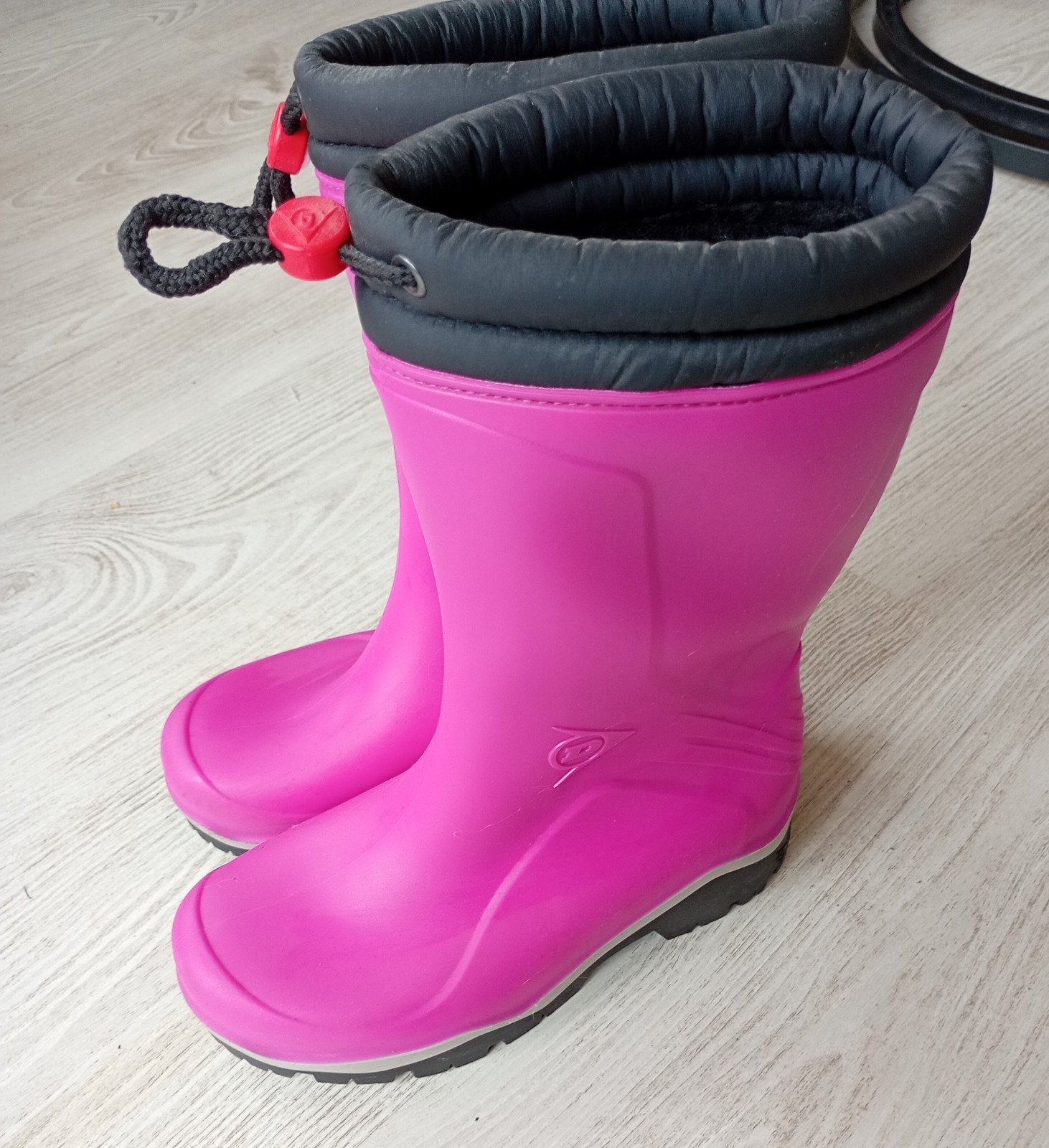 Dunlop gevoerde regenlaarzen maat 35 roze zgan laarzen, Ophalen of Verzenden, Zo goed als nieuw, Dunlop, Meisje