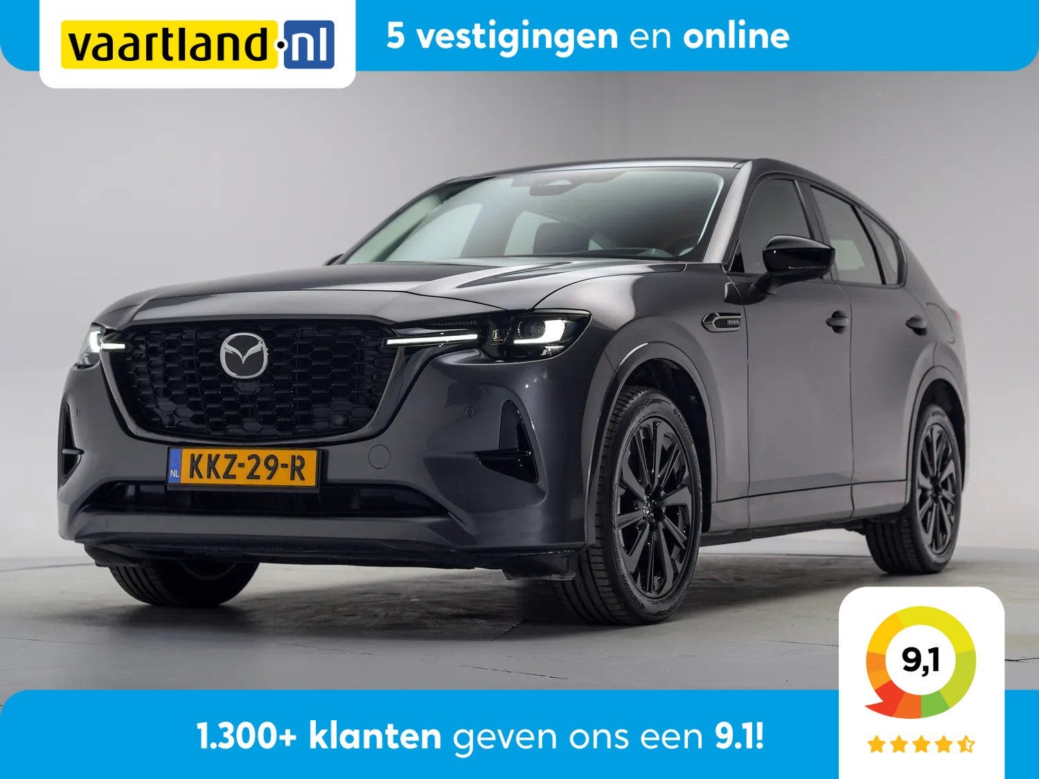 Mazda CX-60 2.5 e-SkyActiv PHEV Homura Aut. [ Head-up Leder, Automaat, Gebruikt, 4 cilinders, 2500 kg