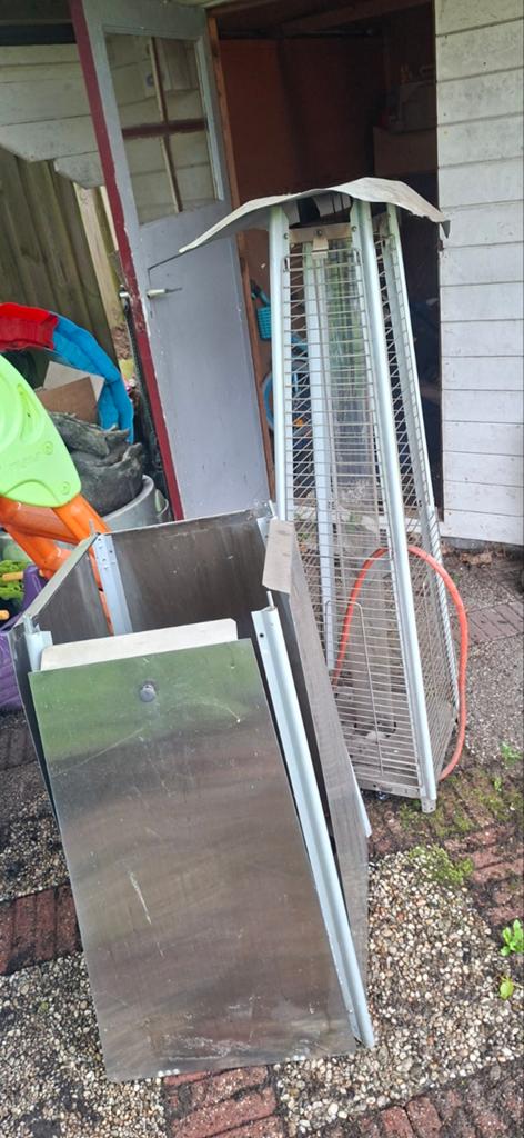 Gebruikte gasheater voor terras of buitenruimte, Tuin en Terras, Terrasverwarmers, Ophalen of Verzenden, Gebruikt, Gas, Vloer