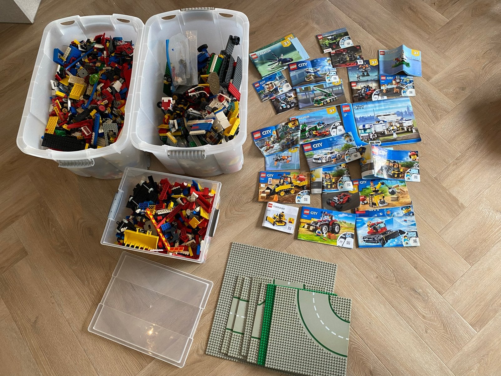 Grote partij LEGO, los materiaal en sets + instructieboekjes, Lego, Ophalen of Verzenden, Losse stenen, Inclusief instructies