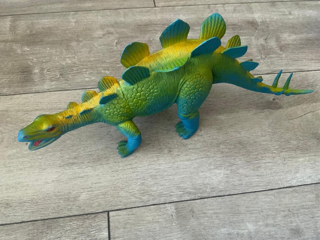 Vintage 80's 90's Dor Mei Stegosaurus Dinosaurus speelgoed, Ophalen of Verzenden