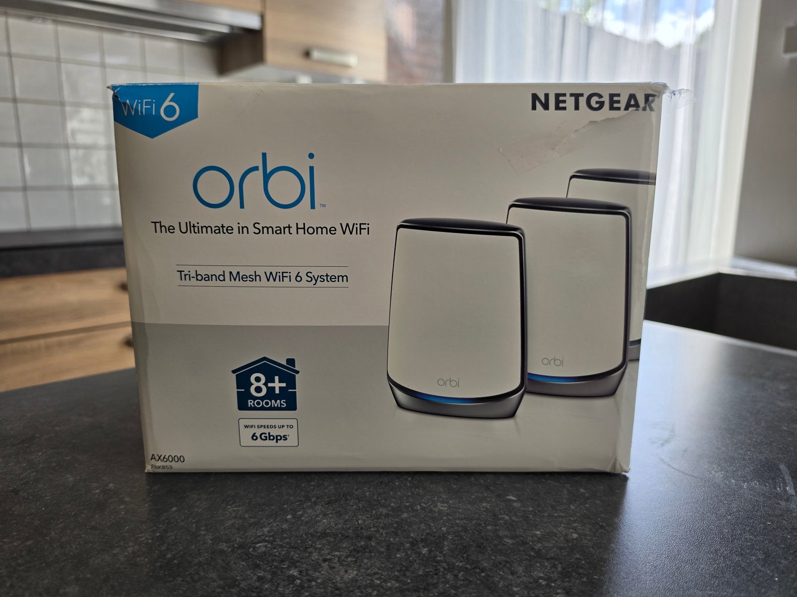 Netgear Orbi Mesh AX6000 WiFi 6 RBK853 router + 2x satelliet, Ophalen of Verzenden, Gebruikt, Router