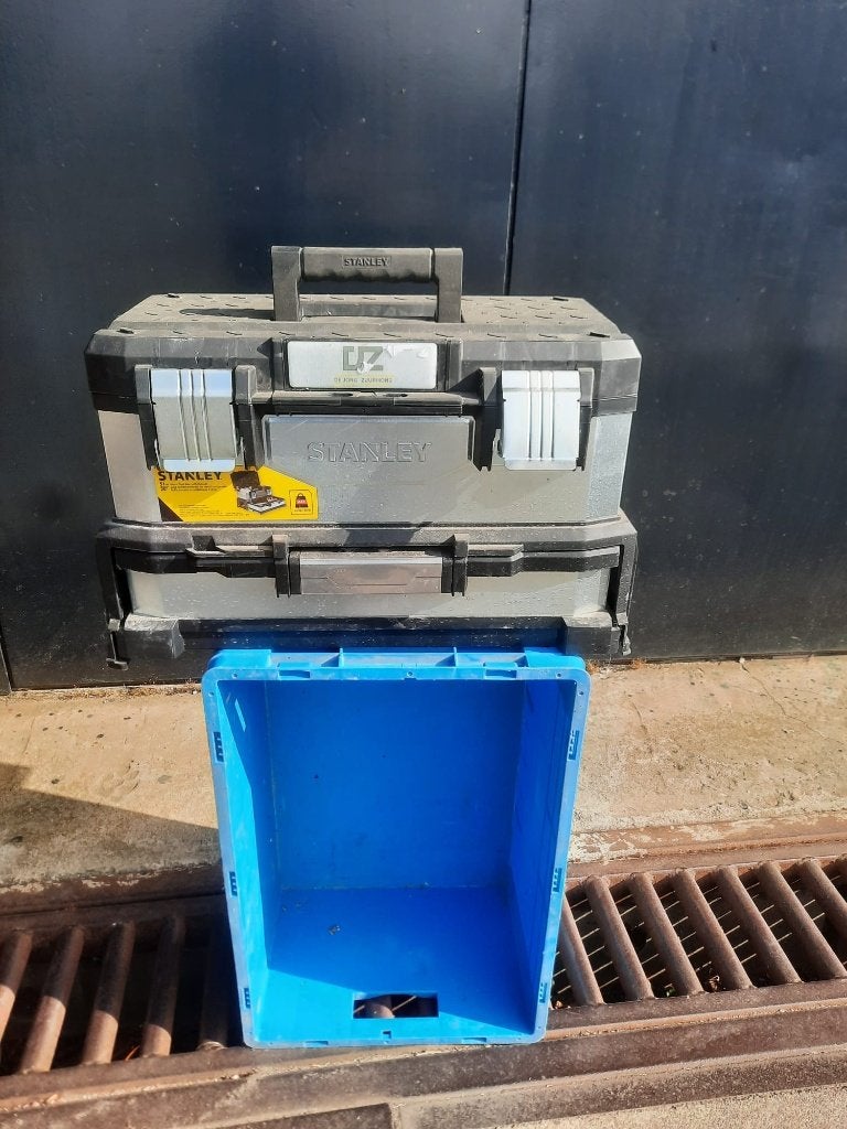 gereedschapskoffer, Ophalen, Gebruikt