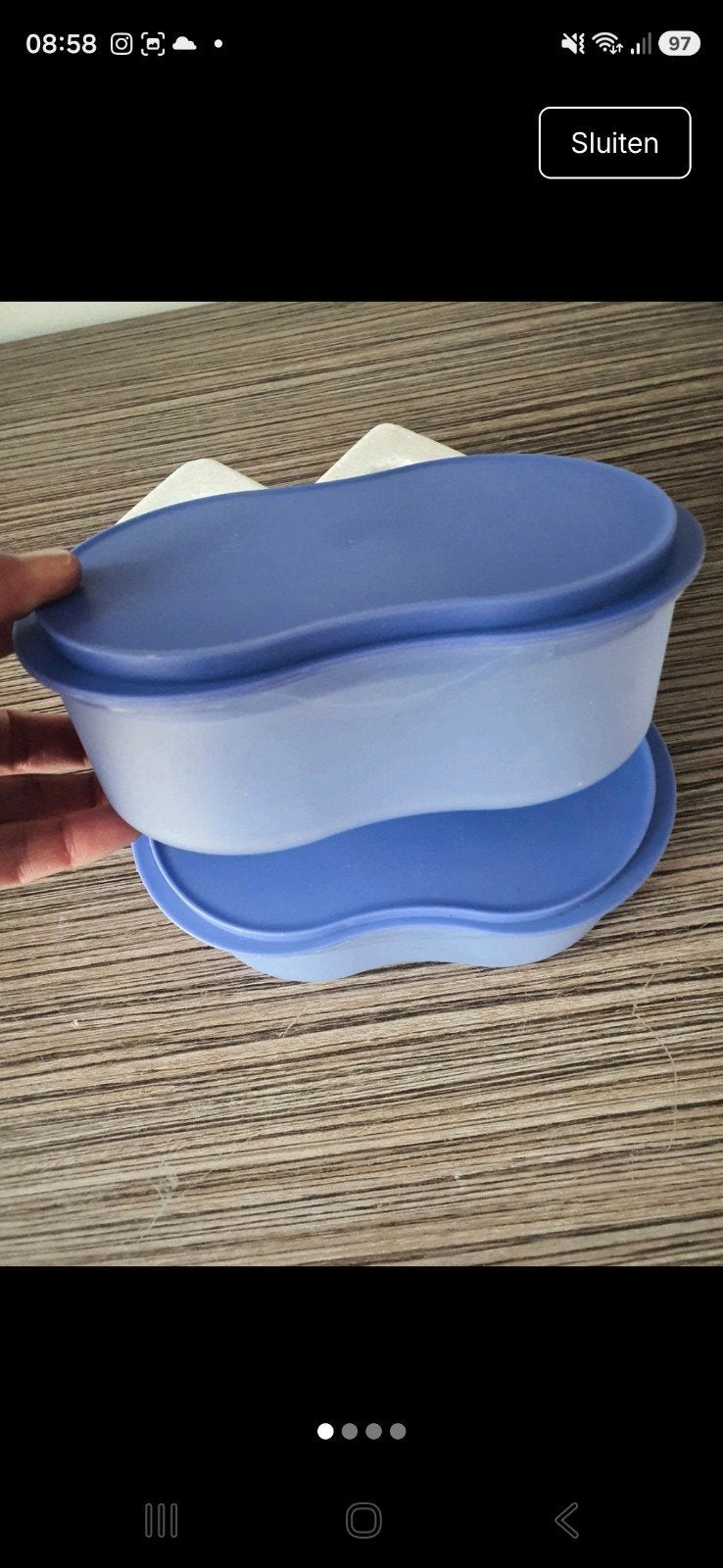 Tupperware bewaardozen met deksel - 2 stuks, Ophalen of Verzenden