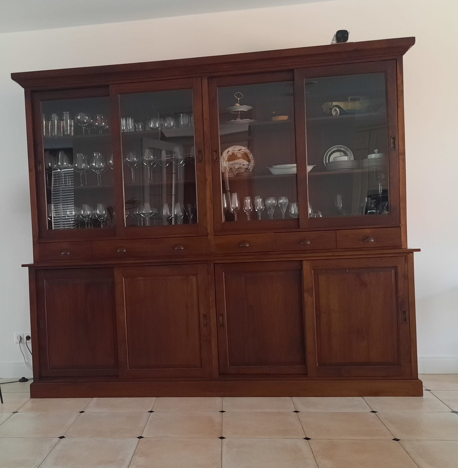 Buffetkast Teak, Ophalen, Met deur(en), 200 cm of meer, Teakhout