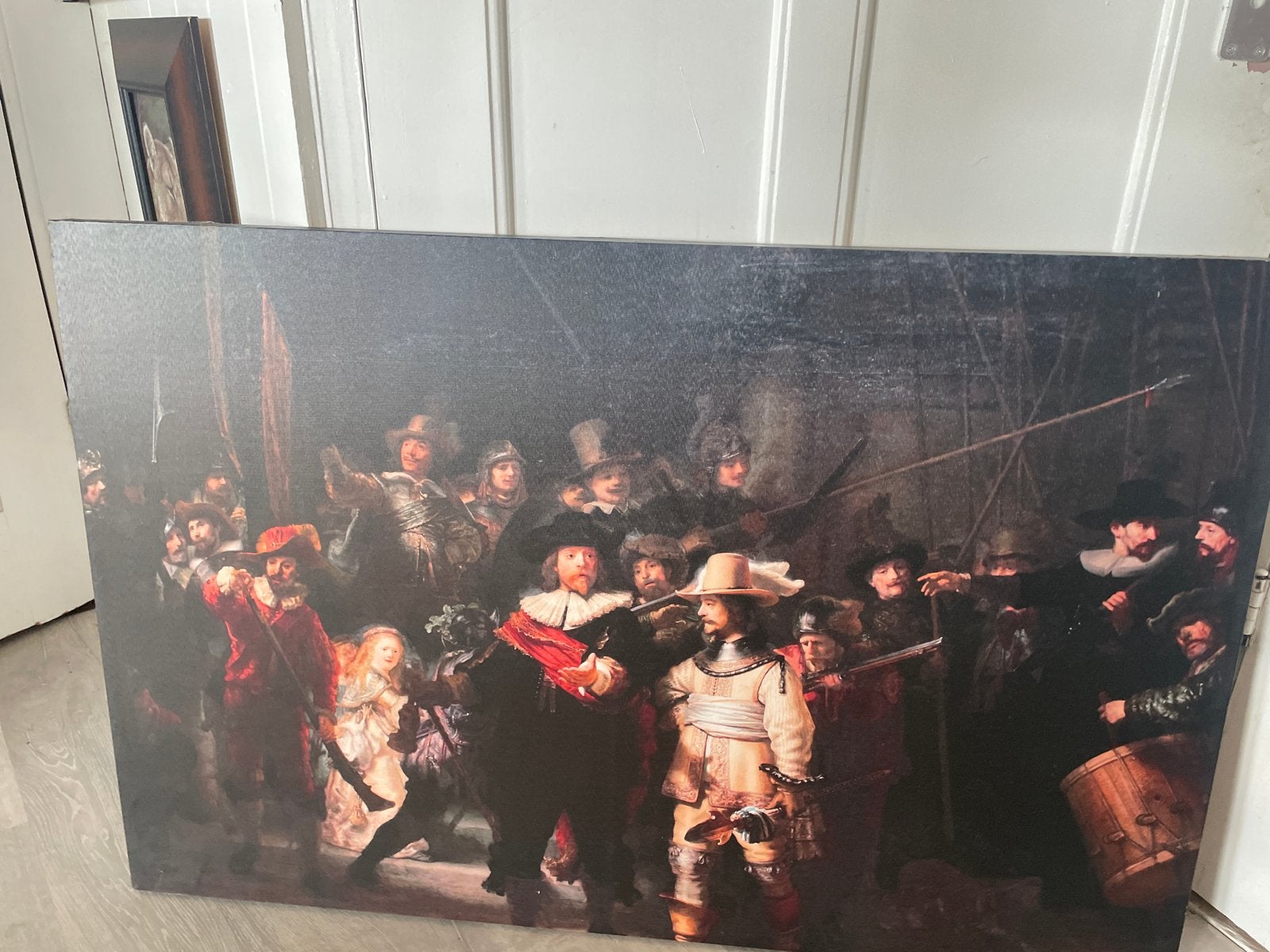 De Nachtwacht - Canvas Print, 50 – 75, Gebruikt, Oorspronkelijke maker, Ophalen of Verzenden