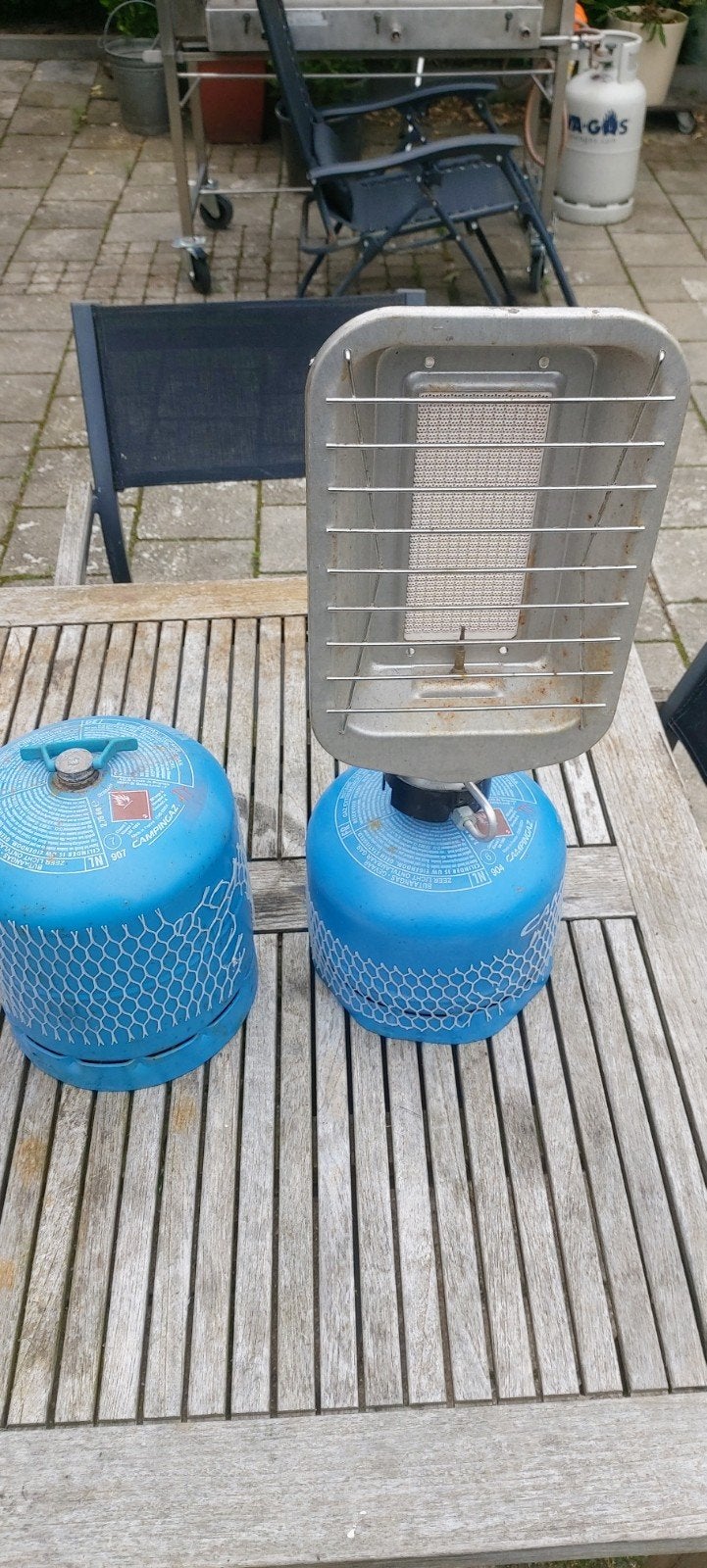 Campingaz Gas Heater - Ideaal voor buiten, Tuin en Terras, Terrasverwarmers, Ophalen of Verzenden, Gebruikt, Gas, Vloer
