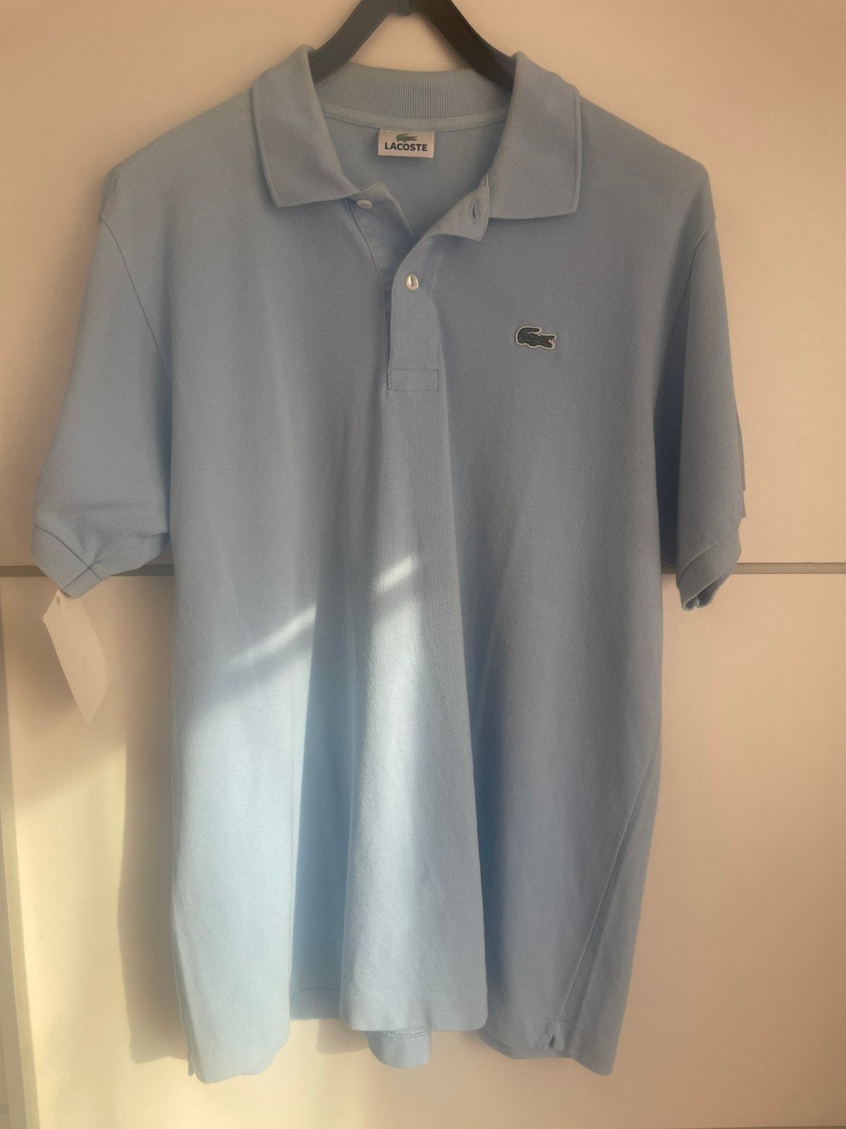Lacoste Polo Lichtblauw maat L, Verzenden, Zo goed als nieuw, Blauw