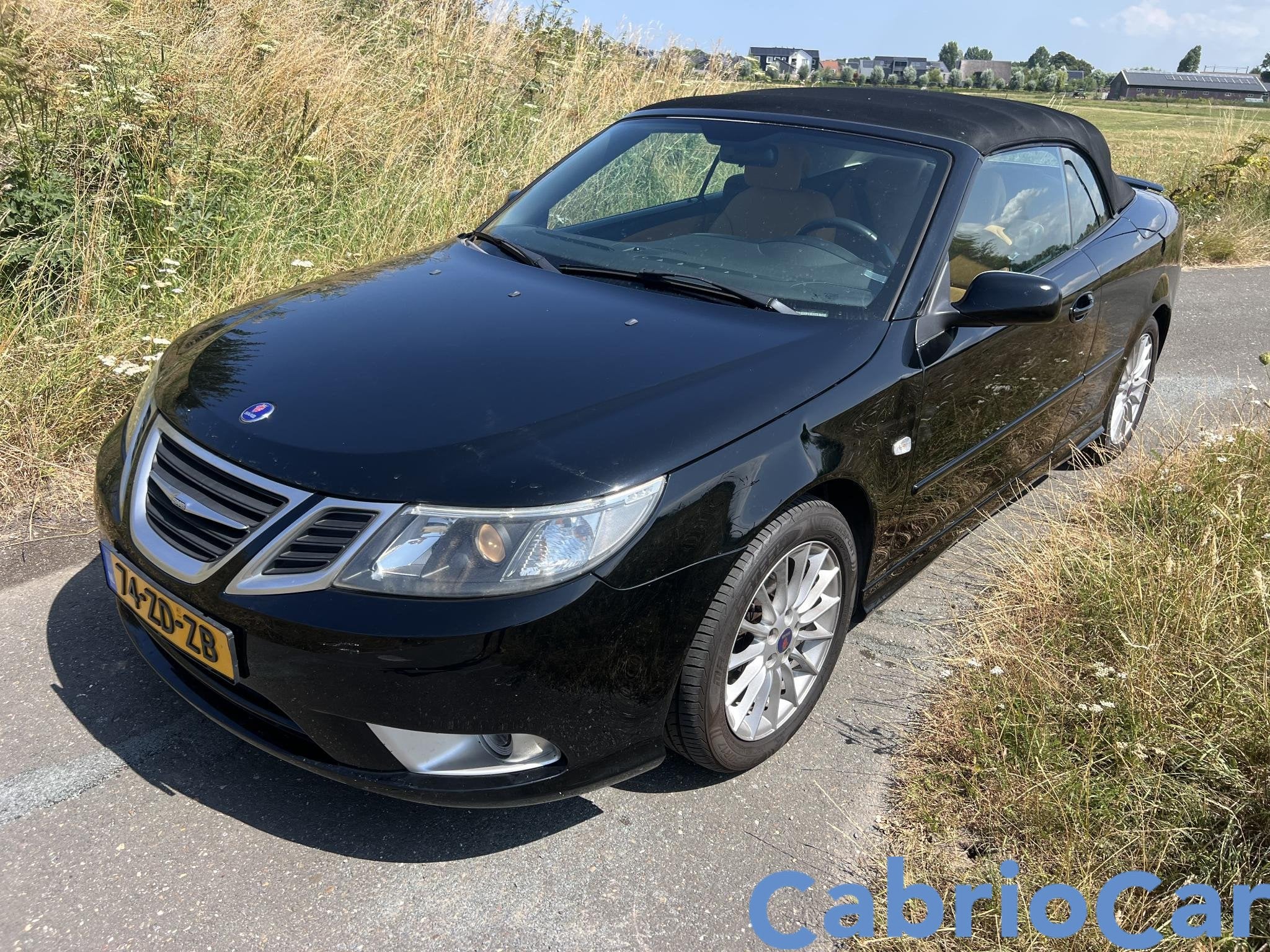 Saab 9-3 Cabrio 1.8t Vector GARANTIE Ned auto NAP, Gebruikt, Zwart, 4 cilinders, 4 stoelen