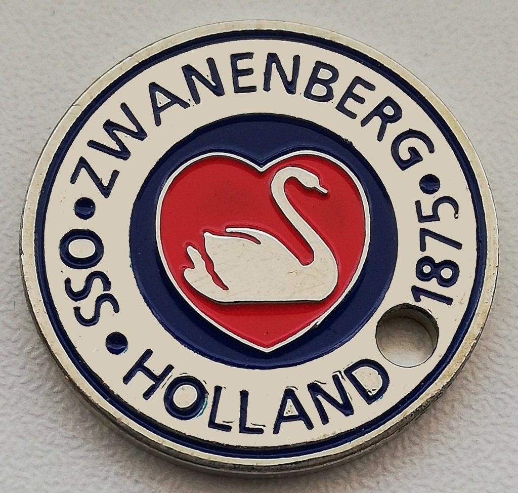 Winkelwagenmuntje voedingsbedrijf Zwanenberg Gemeente Oss, Verzamelen, Ophalen of Verzenden