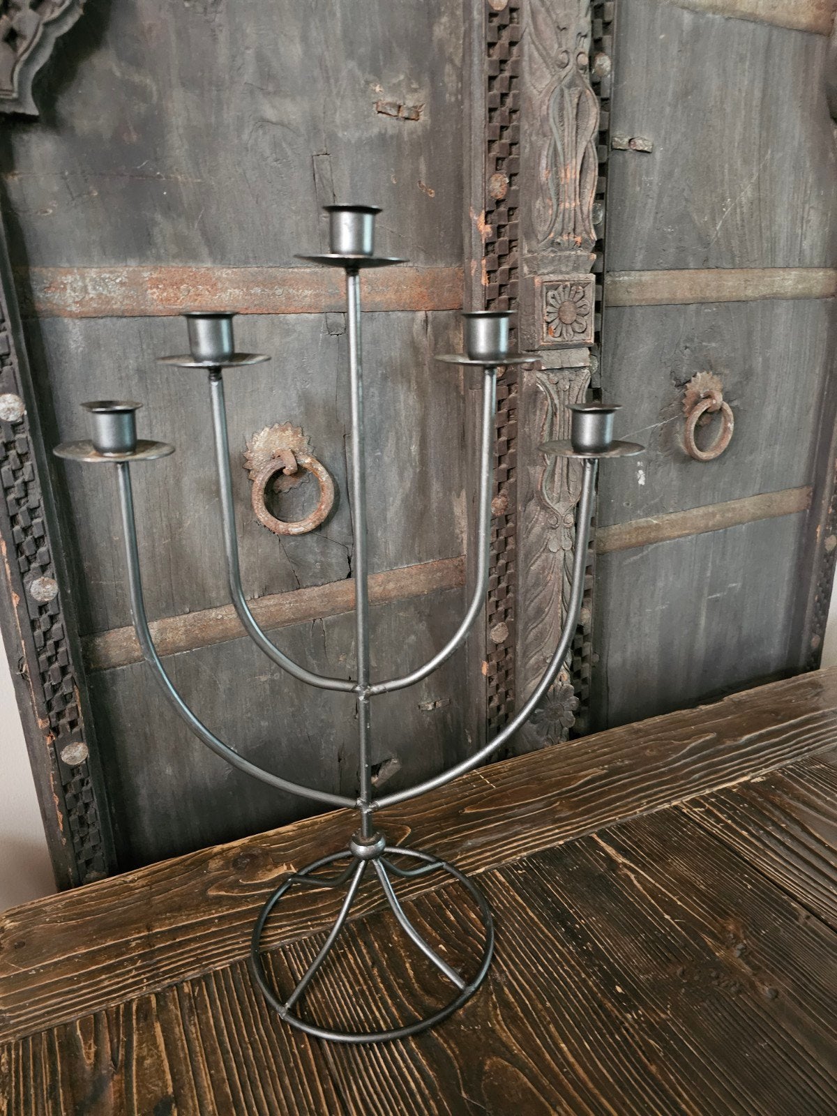 ijzeren kandelaar, Ophalen of Verzenden, 150 tot 200 cm