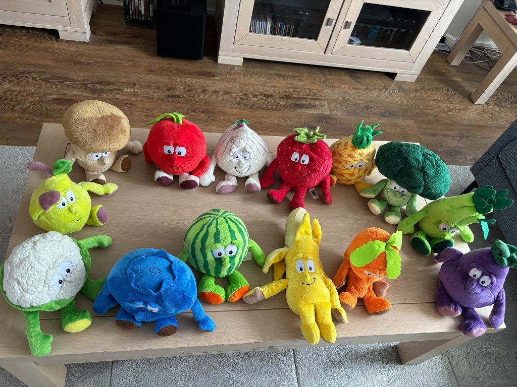 Grote set Lidl Vitamini's knuffels (14) – Compleet! (KWF), Lidl, Ophalen of Verzenden