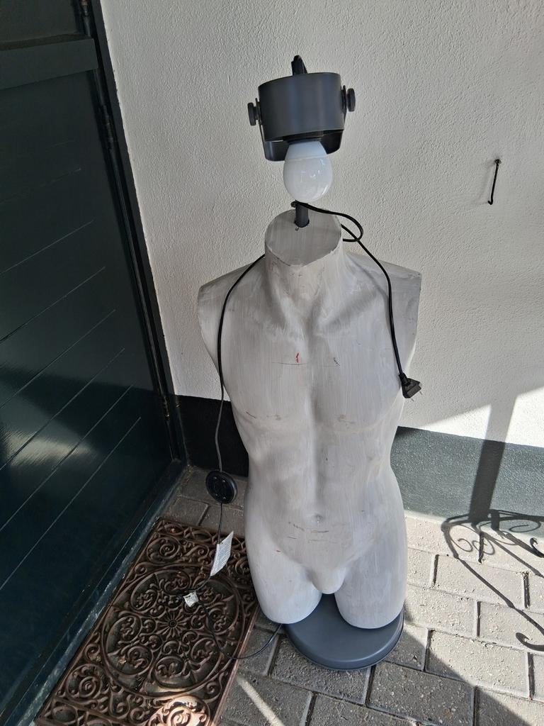 Unieke Mannequin Torso Lamp - Industriële Stijl, Huis en Inrichting, Ophalen, Gebruikt, Industrieel, Eclectisch, Modern