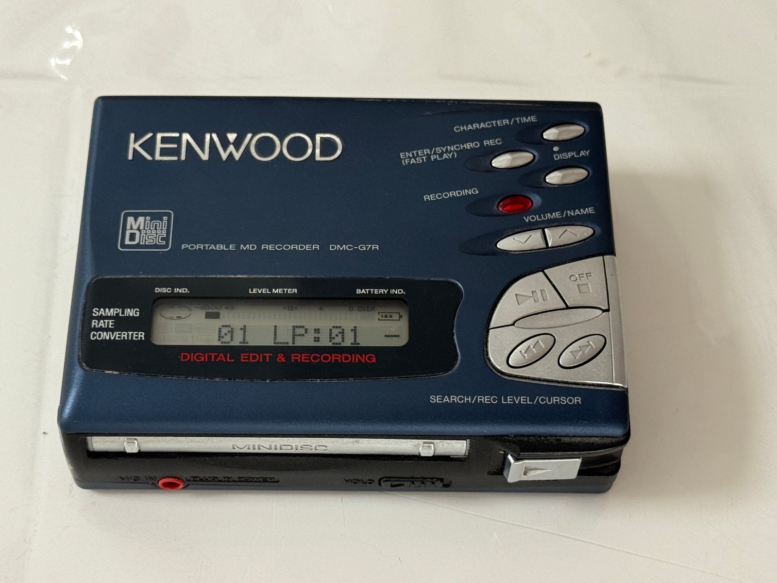 Zeldzame Kenwood Minidisc DMC-G7R met 2 accu's, Kenwood, Ophalen of Verzenden, Kenwood, Kenwood
