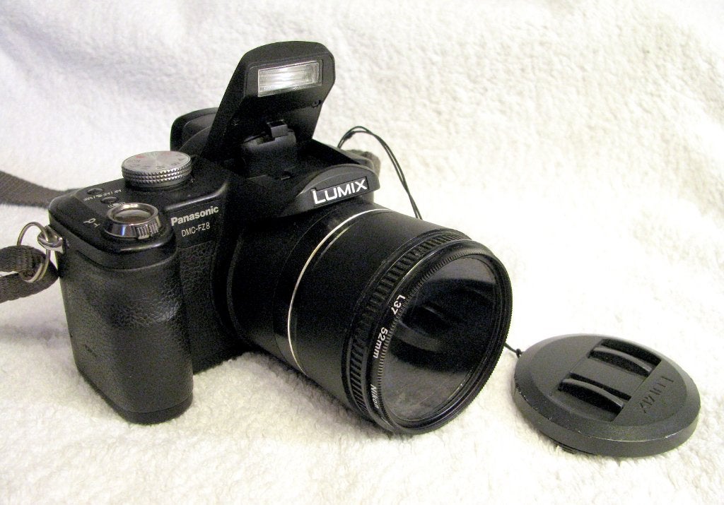Panasonic Lumix DMC-FZ8 met nieuwe accu en voorzetfilter, Ophalen, Gebruikt, Panasonic, 8 keer of meer