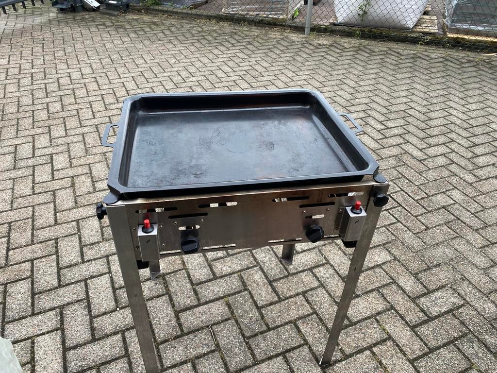 Hendi Grillmaster maxi gas bbq Bakplaat op Onderstel, Ophalen, Gebruikt