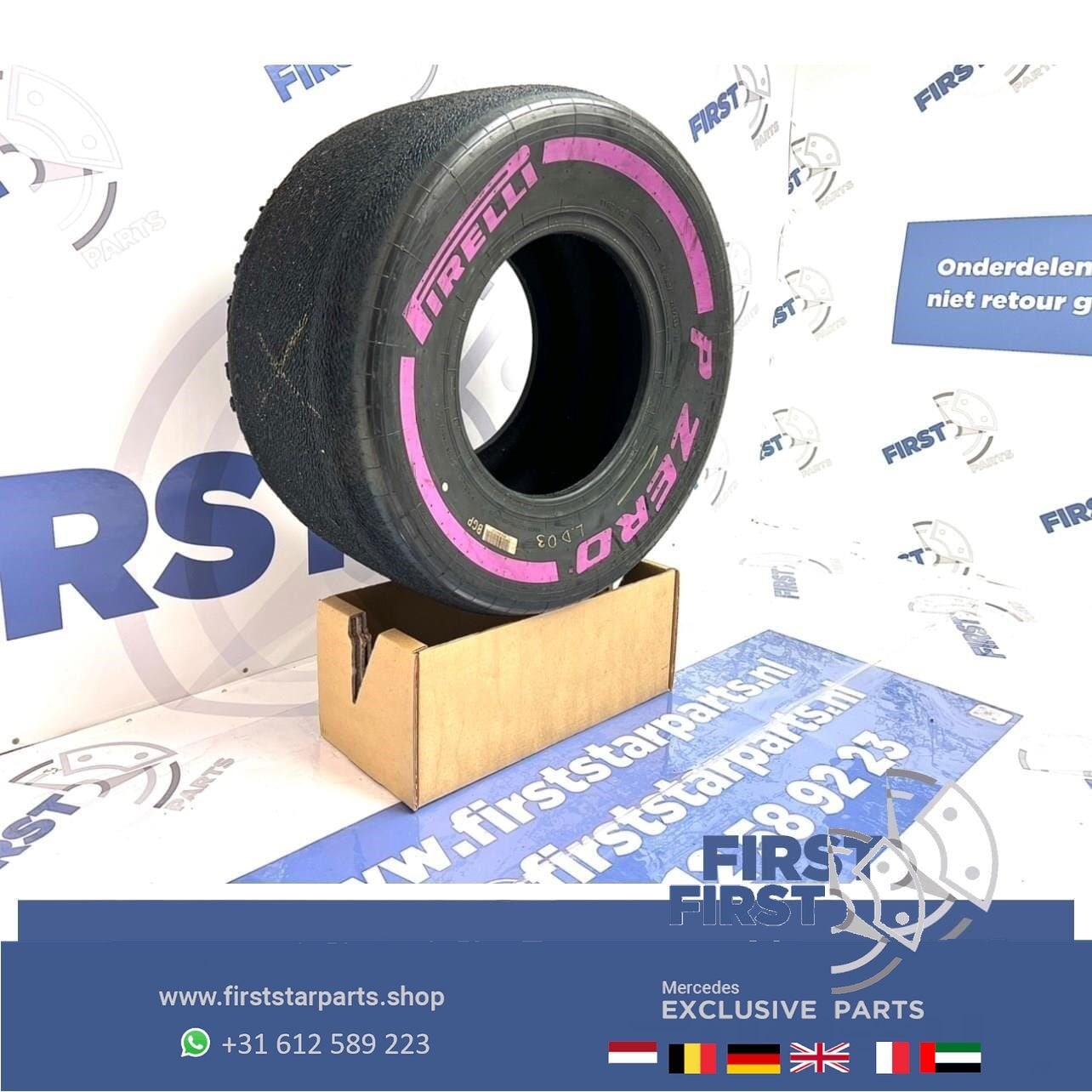 ORIGINELE FORMULE 1 Pirelli P ZERO BAND F1 SLICK PAARS ULTRA, Gebruikt, -, -, Ophalen of Verzenden