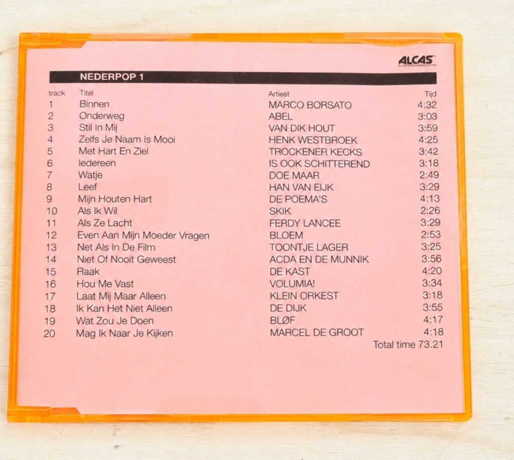 Zeldzame ALCAS Nederpop 1 CD – 20 Nederlandse hits, Pop, Ophalen of Verzenden, Verzamelalbum, Promo