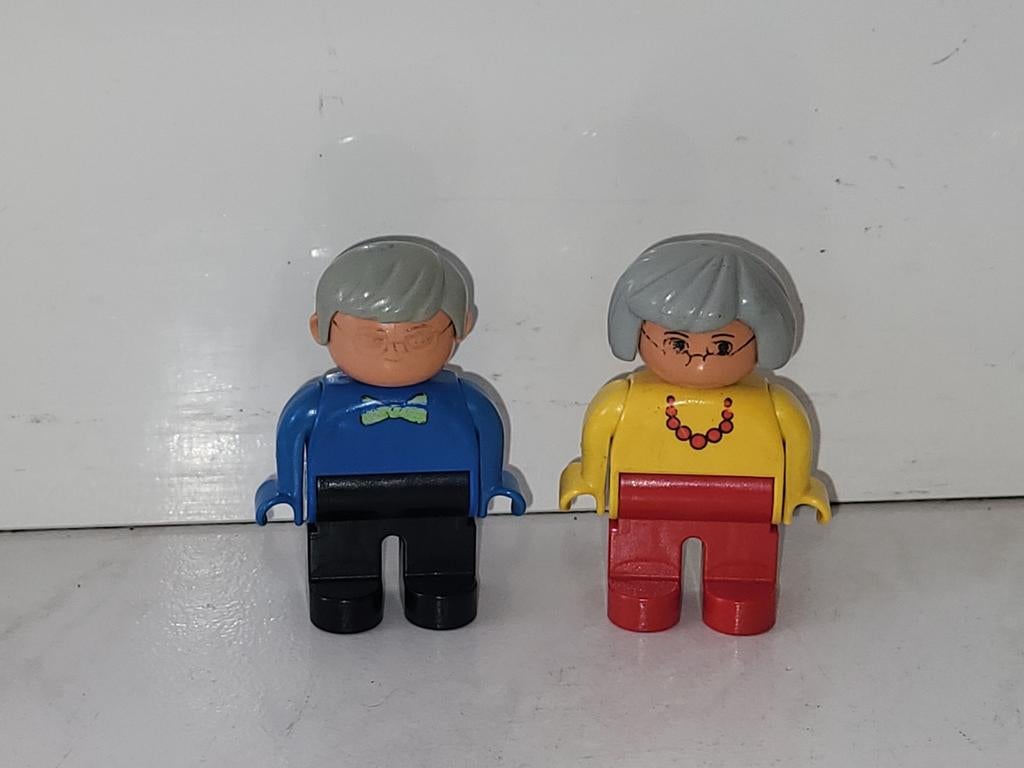 Duplo poppetjes opa en oma set 2, Gebruikt, Ophalen of Verzenden, Duplo, Duplo