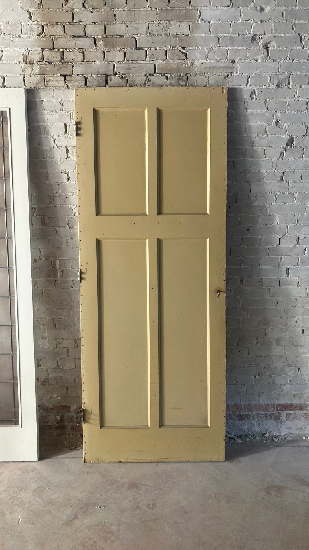 3 paneeldeuren en 2 glas in lood, Ophalen, Gebruikt, Binnendeur, 200 tot 215 cm