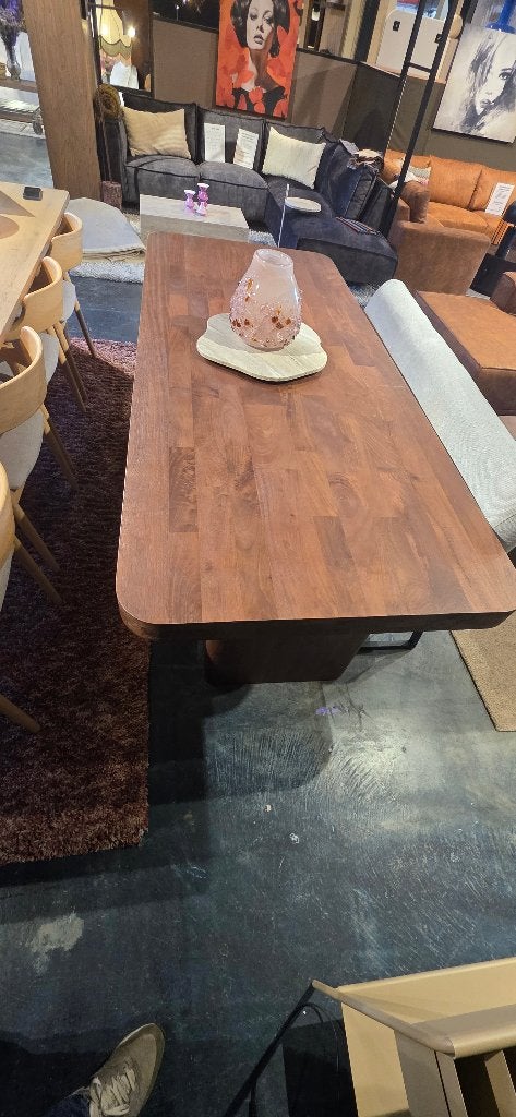 Eettafel Edward – 240 cm Bruin | SHOWMODEL KORTING!, 100 tot 150 cm, Bornsestraat 31, 200 cm of meer, Ophalen of Verzenden