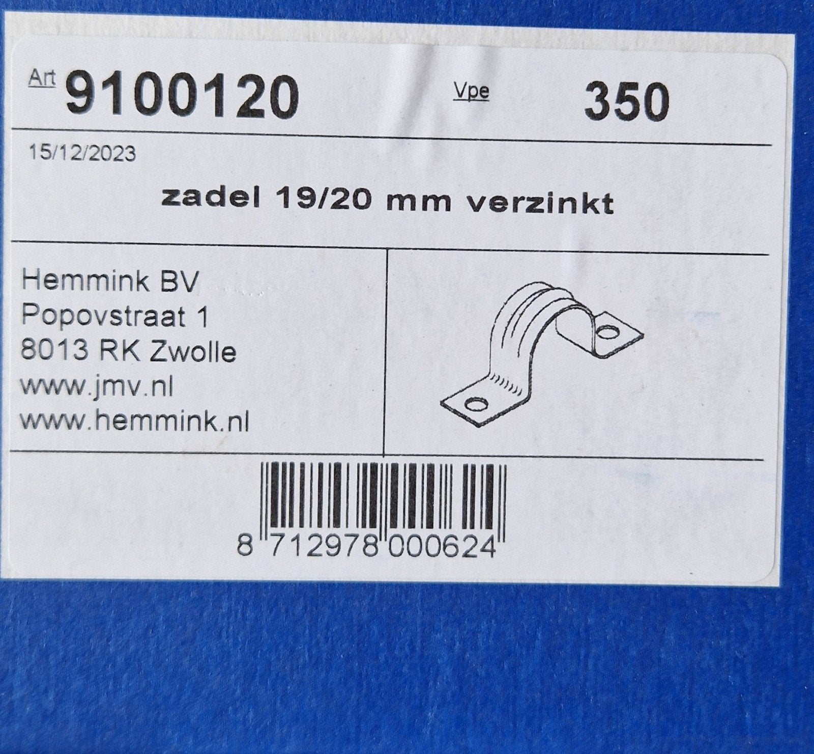 Verzinkte zadels 15-16mm, 19-20mm, 21-22mm, Ophalen of Verzenden, Nieuw, Overige onderwerpen