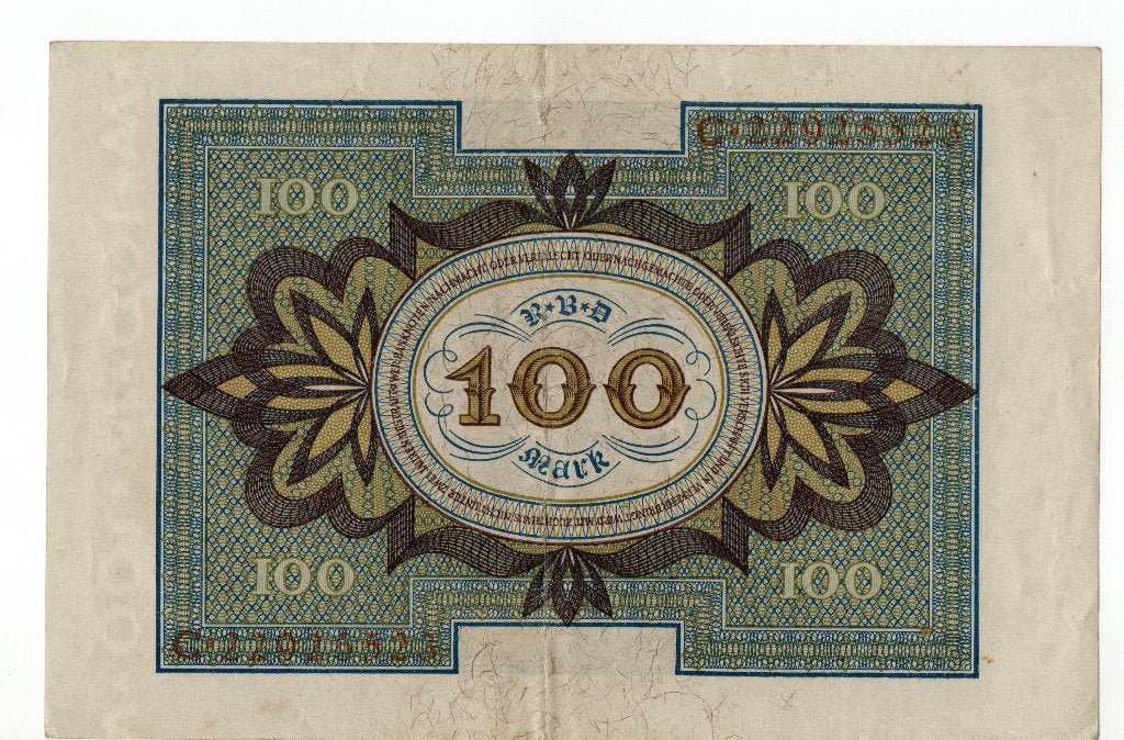 Duitsland 100 Mark biljet 1920, Postzegels en Munten, Verzenden, Duitsland, Los biljet