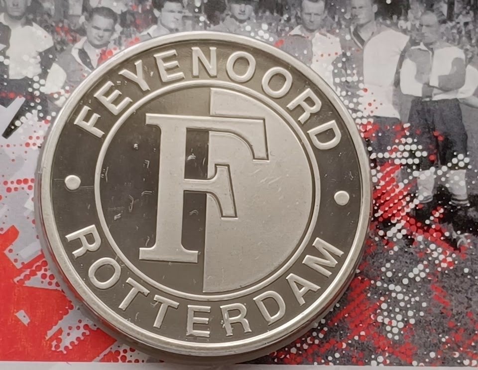 Nederland 2024 Feyenoord penning coincard + NFT, Verzenden, Overige materialen, Nederland