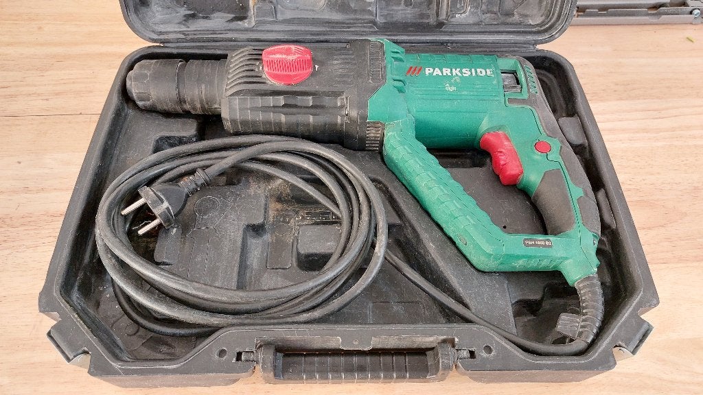 Parkside PBH 1050 B2 Boorhamer met koffer, Ophalen, Gebruikt, 600 watt of meer, Boor- en/of Breekhamer