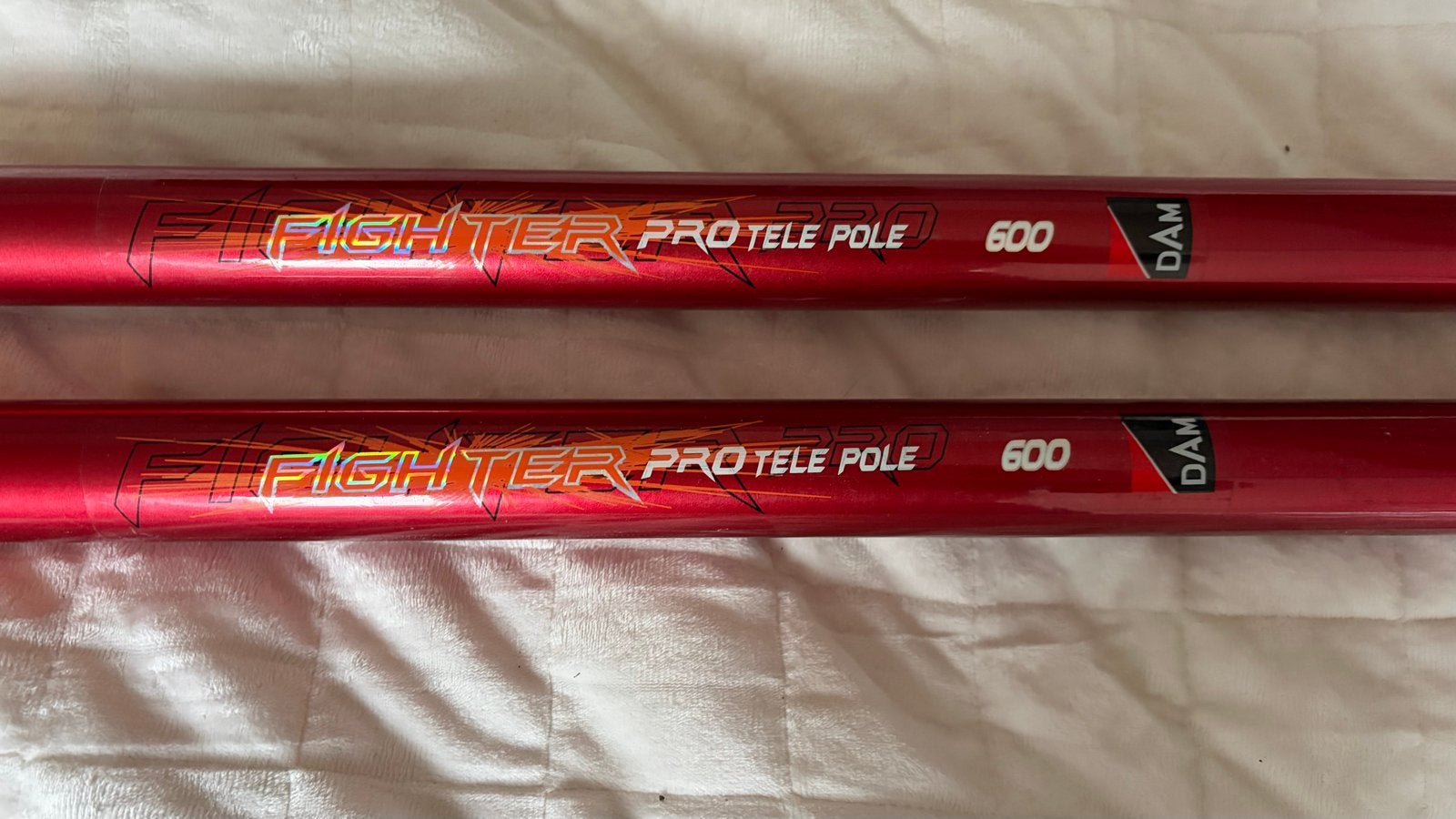 DAM Fighter Pro Tele Pole 600 Vaste hengels 6m, Watersport en Boten, Ophalen, Gebruikt, Vaste hengel