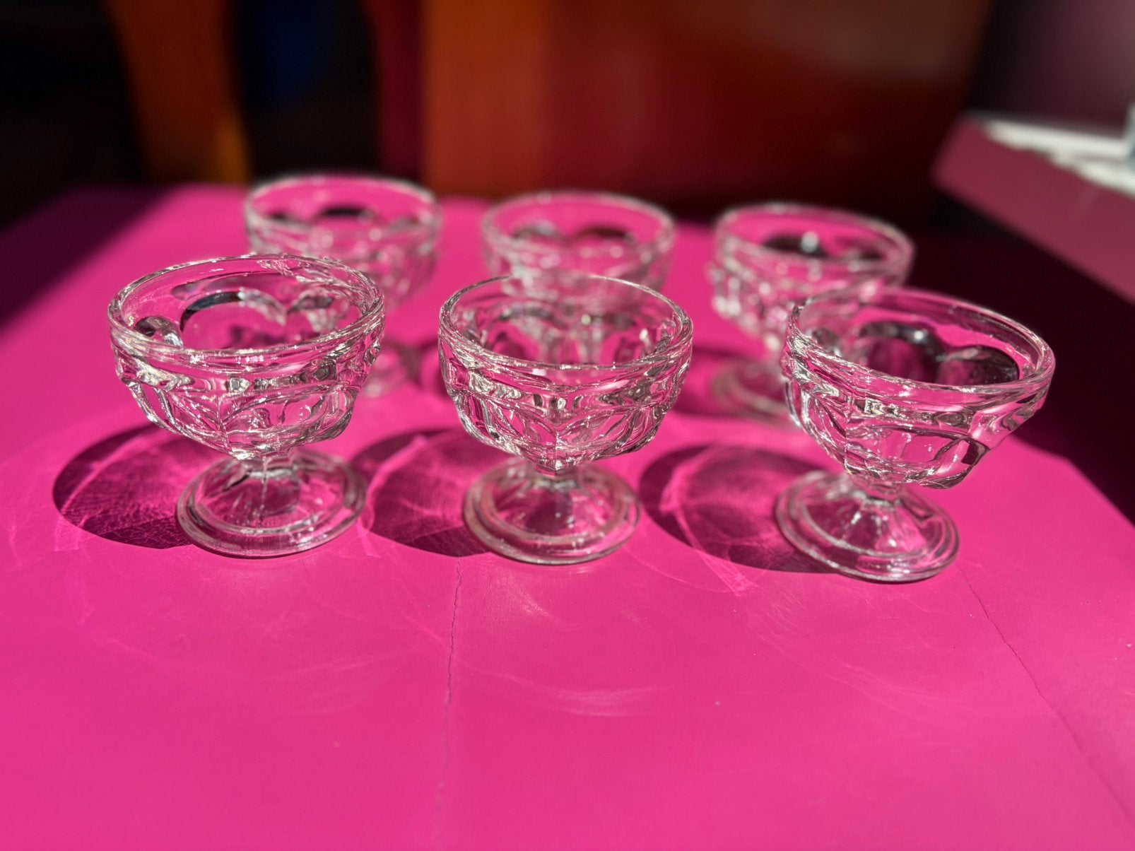 Set van6 Federal Glass dessertcoupes / ijscoupes – Jaren ‘60, Ophalen of Verzenden