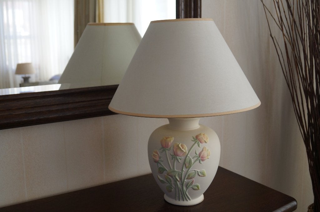 Prachtige lamp met bijpassende kap, Ophalen, Zo goed als nieuw