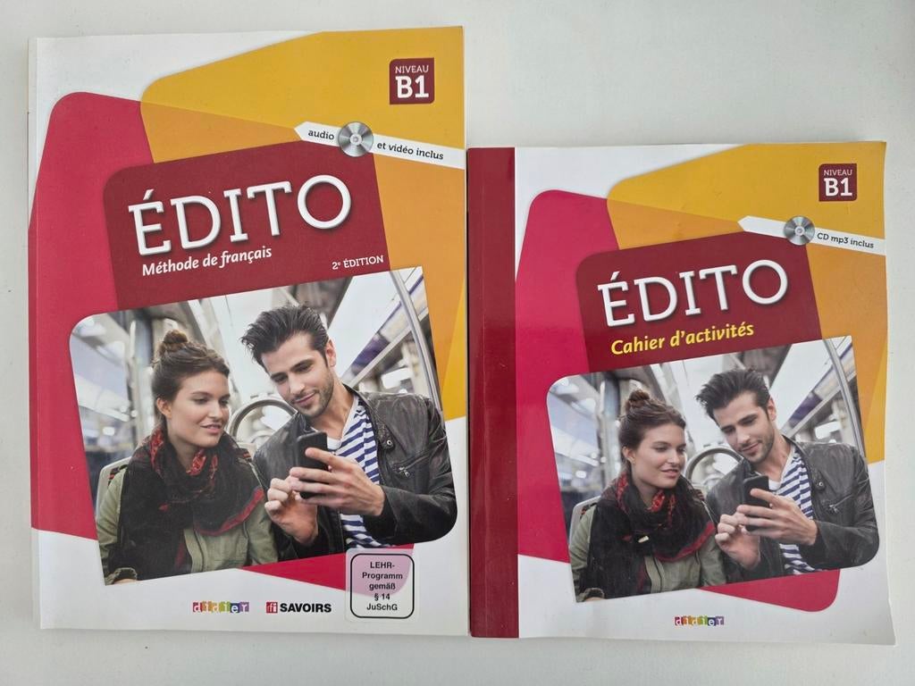 Edito methode français B1 studieboeken met oefeningen, Boeken, Ophalen