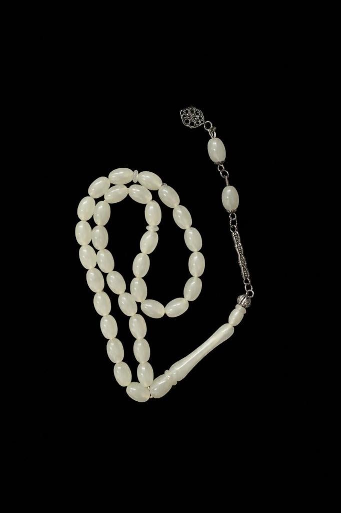 Fosforescerende Rozenkrans, Sieraden, Tassen en Uiterlijk, Kettingen, Nieuw, Overige materialen, Wit, Met hanger, Ophalen of Verzenden