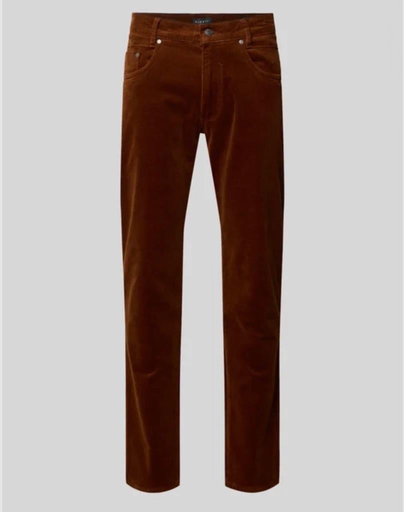 Bugatti Modern Fit Corduroy Broek – Cognac – maat 32/34, Kleding | Heren, Broeken en Pantalons, Maat 52/54 (L), Bugatti, Bruin