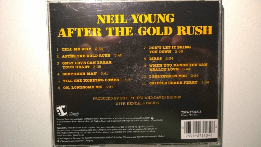 Neil Young - After The Gold Rush, Ophalen of Verzenden, Zo goed als nieuw, Poprock, Album