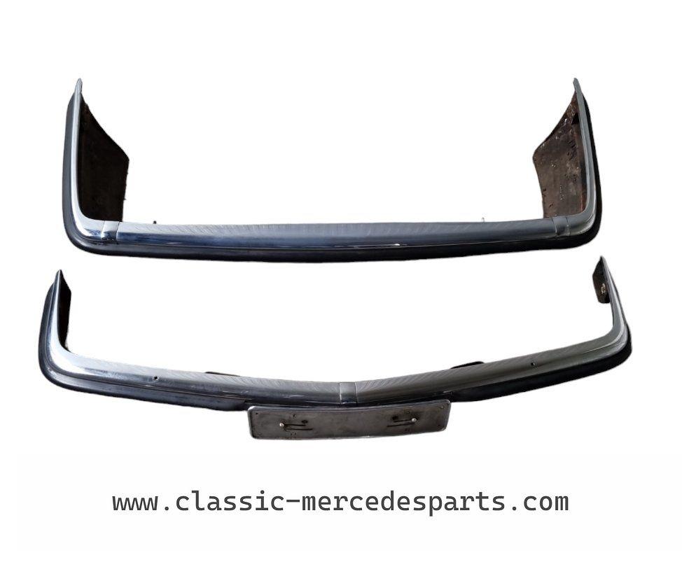 Voorbumper + achterbumper Mercedes 107 verchroomd, Ophalen, Gebruikt, -, Bumper