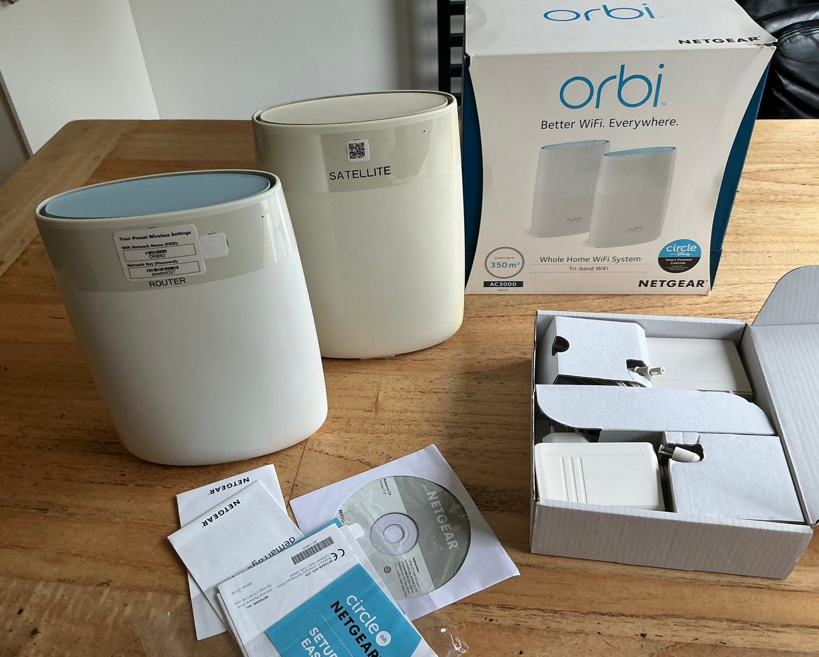 netgear orbi ac3000 rbr50 + rbs50, Ophalen of Verzenden, Zo goed als nieuw