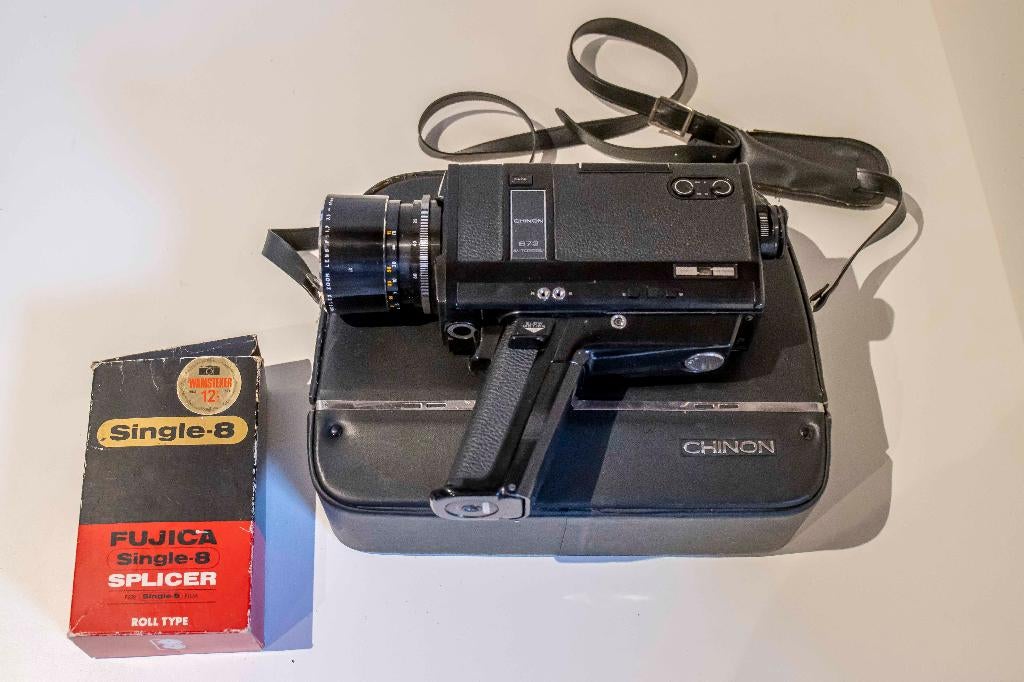 Super8 film projector, Fujicascope M35 & Camera, Chinon 872, Ophalen, 8mm film