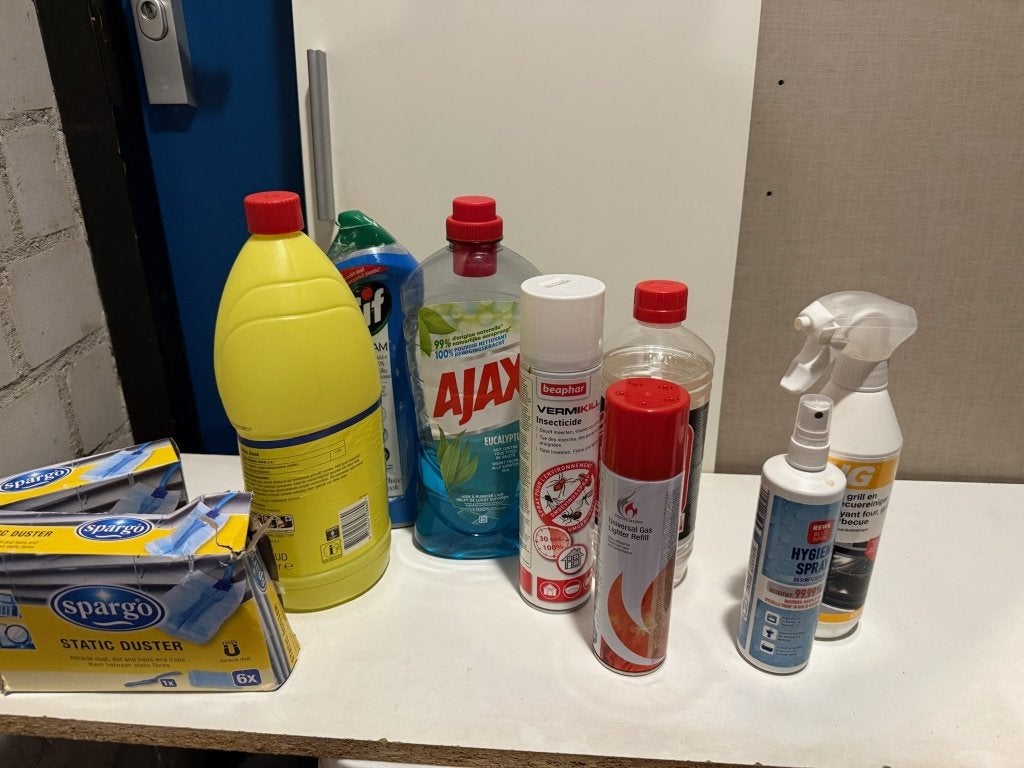 Schoonmaakpakket div. merken - Ajax, HG, Cif, Beaphar, Ophalen of Verzenden, Schoonmaakmiddel