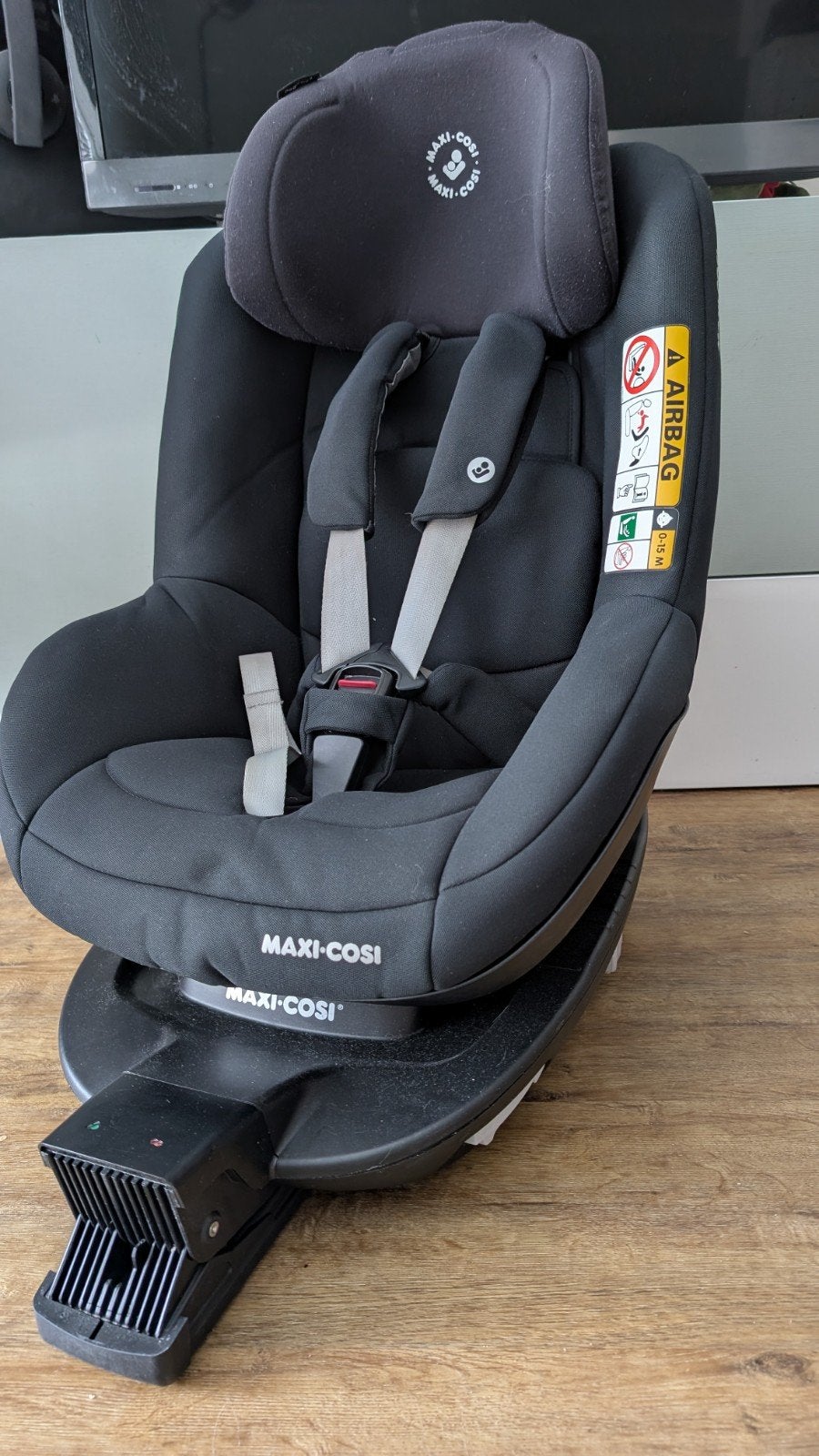 Maxi-Cosi Pearl Pro 2 i-Size autostoel met FamilyFix2 base, Ophalen, Gebruikt, 9 t/m 18 kg, Isofix