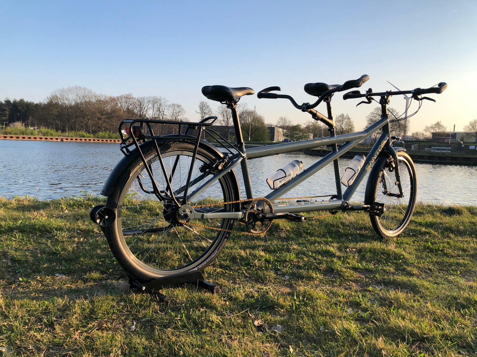 Santos Double Travel 2 tandem maat S M Rohloff Magura HS 33, 10 tot 15 versnellingen, Velgrem, ., Ophalen of Verzenden