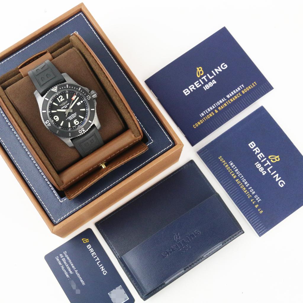 Breitling Superocean Blacksteel 46 (99% NIEUW/ 2021), Sieraden, Tassen en Uiterlijk, Horloges | Heren, Staal, Breitling, Polshorloge